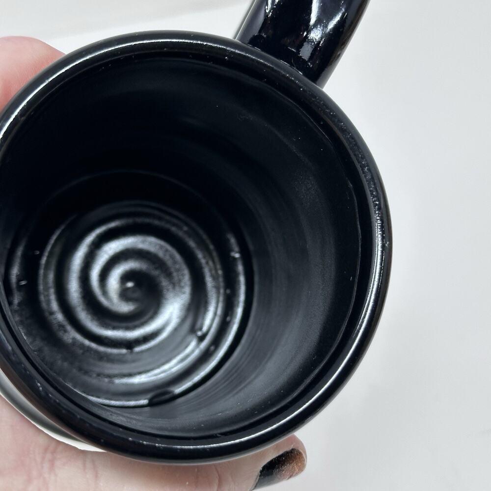 Grey Fox Pottery Blackbird Coffee Black Mug - Picture 2 of 4